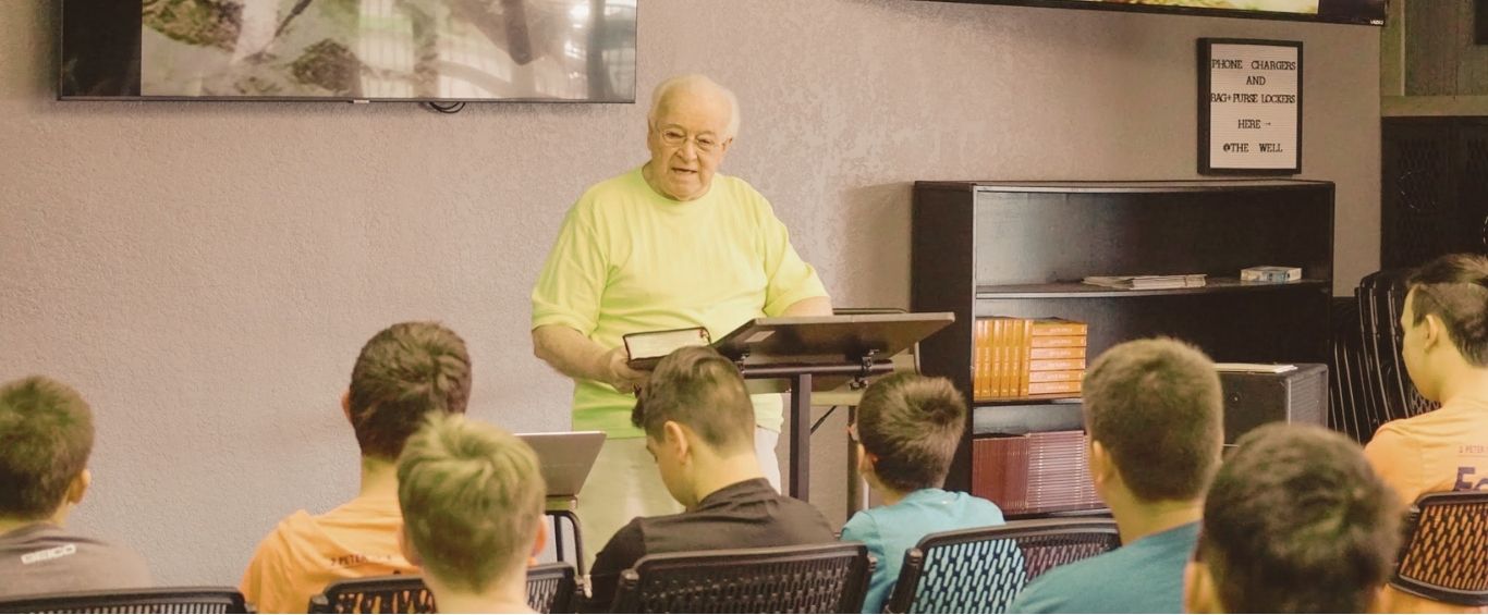 Nat Cooper teaching in a classroom setting